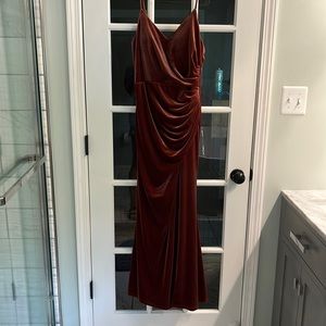 Velvet Terracotta Gown